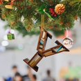 thumbnail image 1 of 2D Acrylic Christmas Double Print Pendant for Bookshelf with English Letter Modeling Design, 1 of 6