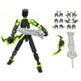 thumbnail image 7 of 3D Printed Figure 5.54-inch Dummy13 with Weapon Expansion Set and Bracket, Full Body Mechanical Movable Toy, Desk Decoration, 7 of 7
