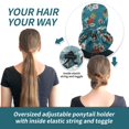 thumbnail image 4 of Scrub Cap ABAMERICA - Soporte para coletas para mujer, cabello largo, 4 of 6
