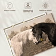 thumbnail image 6 of Elephant Stock Sweet Black And White Horses Wall Art - Horizontal Canvas Wall Art - Living Room Wall Decor - Love Canvas - Gray And Beige Decor - 36" x 24", 6 of 8