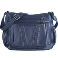 thumbnail image 1 of ELDA Bolsos cruzados para mujer, bolsos de bolsillo, bolsos y bolsos de cuero PU suave, bolso de hombro con múltiples bolsillos, 1 of 5