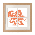 thumbnail image 1 of Année de Singe Animal Chine Zodiac Cadre Mur Table Affichage 4 Ouvertures Image, 1 of 3