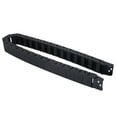 thumbnail image 5 of 6Pcs 18mm x 37mm Black Flexible Semi Enclosed Cable Drag Chain 1M 39.4 inch, 5 of 8