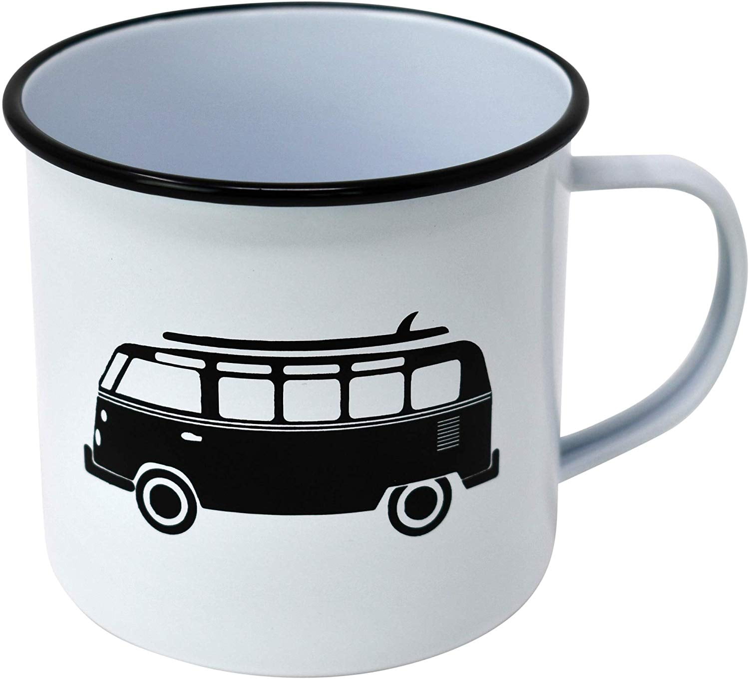 Modern Retro Enamel Mug Camping Mug in Vintage Enamelware Designs – Fun  Metal Coffee Mug and Durable…See more Modern Retro Enamel Mug Camping Mug  in