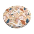 thumbnail image 3 of Picia Tropical Beach Sea Shell pattern Round Stool Covers Comfy Seat Covers Stretch Removable WashableChair Slipcover Round Bar Chair Cushion Cover-12 inch, 3 of 7