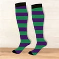 thumbnail image 6 of Sales Today Over Knee High Socks Under $2 GIJNRIUIUA Purple Knee-High Socks Fashion Breathable Striped Holiday Atmosphere Long Stockings Leg Warmers, 6 of 7