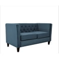 thumbnail image 4 of Uspridefurniture Omnisphere 56.7'' Velvet Square Arm Loveseat,Blue, 4 of 5