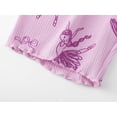 thumbnail image 6 of Beezizac Pajamas for Toddler Little Girls Ballerina Violet Cozy 2-Piece Summer Short Sleeves Jammies PJ Set Size 7, 6 of 7