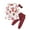 Red, variant on Toddler Baby Girl Dress Clothes Long Sleeve Floral Ruffle Tops Pants with Fall Winter Clothes Headband Clothes Set 3-24 Months