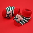 thumbnail image 3 of 3D Christmas Cartoon Cotton Baby Socks Unisex Infant Toddler Terry Socks With Non Skid Socks For 0-12M, 3 of 7
