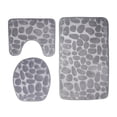 thumbnail image 3 of Juego de alfombras de baño Macarena antideslizante gris, 3 of 8