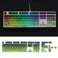 thumbnail image 4 of Keycaps Customs Keycaps Gradients Green Keycaps OEM 135 Key Keyboard Keycap for Mechanical Keyboards, 4 of 9