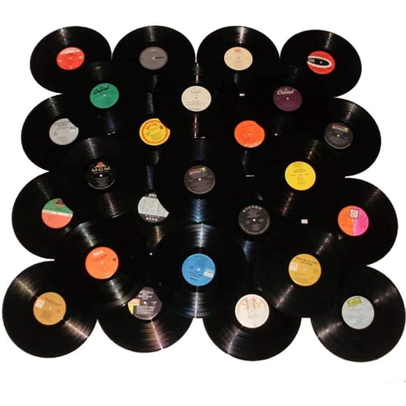 Lote de 12 discos de vinilo para manualidades y decoración