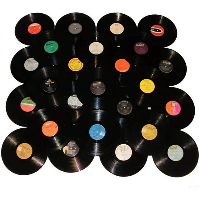 Lote de 12 discos de vinilo para manualidades y decoración