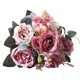 thumbnail image 5 of Ramo de hortensias de peonía con rosa artificial - flores artificiales de seda para decoración del hogar, centro de mesa de boda, disposición de mesa, sin mantenimiento, 5 of 5