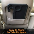 thumbnail image 4 of Multi-Function Portable Car Steering Wheel Desk Table, Steering Wheel Double-Sided Trays, Laptop Stand Table Holder Fits Most Vehicles Steering Wheels for Travels (Black), 4 of 7