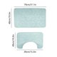 thumbnail image 3 of Fiudx Ofertas flash del día Alfombra de terciopelo Coral, dos juegos de alfombrilla antideslizante a prueba de agua en forma de U, alfombrilla antideslizante para baño, alfombrilla lateral para Base, 3 of 7