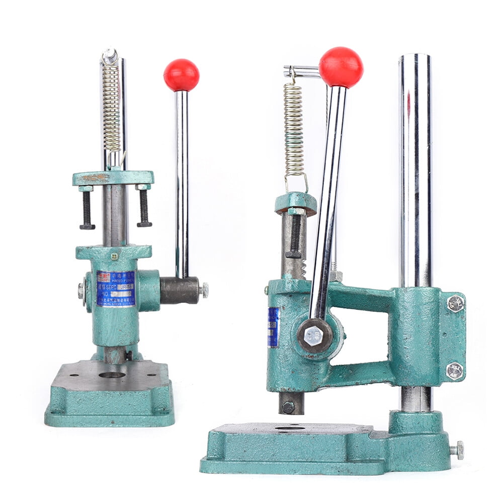 Leather Hole Puncher Hand Punch Machine Manual Embossing Imprinting Adjustable Height Press Tool Punching Force 352.74lbs 4.72*8.46*13.78in for Making Wallets, Handbags, Belts