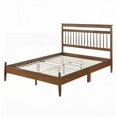thumbnail image 4 of Full Size Wood Platform Bed Frame with Chestnut Finish, No Box Spring Needed, for Bedroom, 4 of 8