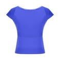 thumbnail image 5 of Women's Tank Tops $2.98 On Sale Lightweight New Round Neck Backless Solid Color Close-fitting Casual Top T-shirt, 5 of 7