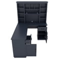 thumbnail image 5 of 65" Farmhouse L Shaped Executive Desk with Drawers, Wood Home Office Corner Desk with Shelves and Cabinet, File Drawer, Storage Cabinet, Rustic Computer Writing Desk, 5 of 7
