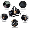 thumbnail image 2 of Leo Travel Bag Sports Bag Large Capacity Interior Zipper Pocket Dance Bag for Men and Women - Size 17.7 Inches, 2 of 6