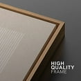 thumbnail image 4 of IDEA4WALL Framed Canvas Print Wall Art Brown and White Geometric Mid-Century Polygons Abstract Shapes Modern Boho Relax/Calm Chic for Living Room, Bedroom, Office - 24"x36"x2 Natural, 4 of 5