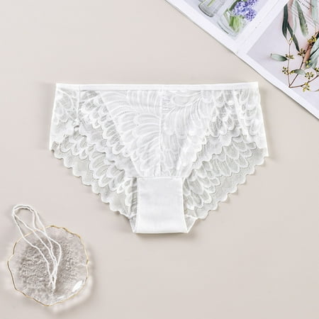 Womens Thongs Pack High Waist Cotton Underwear High Waisted No Show Panties Sexy Low Rise Underpants Strech Soft Full Coverage Briefs Base Low Rise Thong with Lace Panty Soft Stretch Shorts XXXL