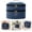 Navy, variant on Double Layer Travel Makeup Bag, Oxford Fabric Cosmetic Organizer with Handle, Portable Large Capacity Toiletry Bag for Women