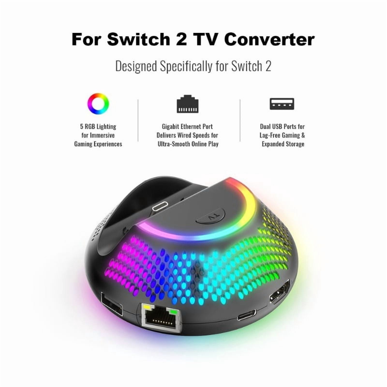 Docking Station for  Switch RGB 4K 60Hz PD60W USB A Cooling Fan