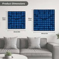 thumbnail image 5 of Black Blue Plaid Wooden Wall Clock Silent Non Ticking, Country Buffalo Checked Gingham Square Wall Clocks Battery Operated, Decor Clock for Home Office, Living Room, Kitchen, 10 Inch, 5 of 9
