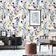 thumbnail image 4 of VEELIKE Wildflower Floral Wallpaper Peel and Stick Vintage Removable Wallpaper Floral Contact Paper for Walls Cabinets Furniture 17.7''x118'' Self Adhesive Floral Vinyl Wall Paper for Bedroom Bathroom, 4 of 10