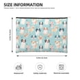 thumbnail image 4 of Rocae Colorful Dog for Cosmetic Bags for Women Paper Reusable Cosmetic Bag Travel Toiletry Organizer Capacity Multipurpose Zipper Pouch, 4 of 8