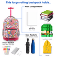 thumbnail image 6 of J World Boys and Girls Sunrise 18" Rolling Backpack for School and Travel, Basketbally, 6 of 7