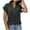 Dark Gray, variant on Womens Short Sleeve Henley Shirts V Neck Summer Sweaters Spring Business Tunic Tops Dressy Casual Work Blouses Gray M