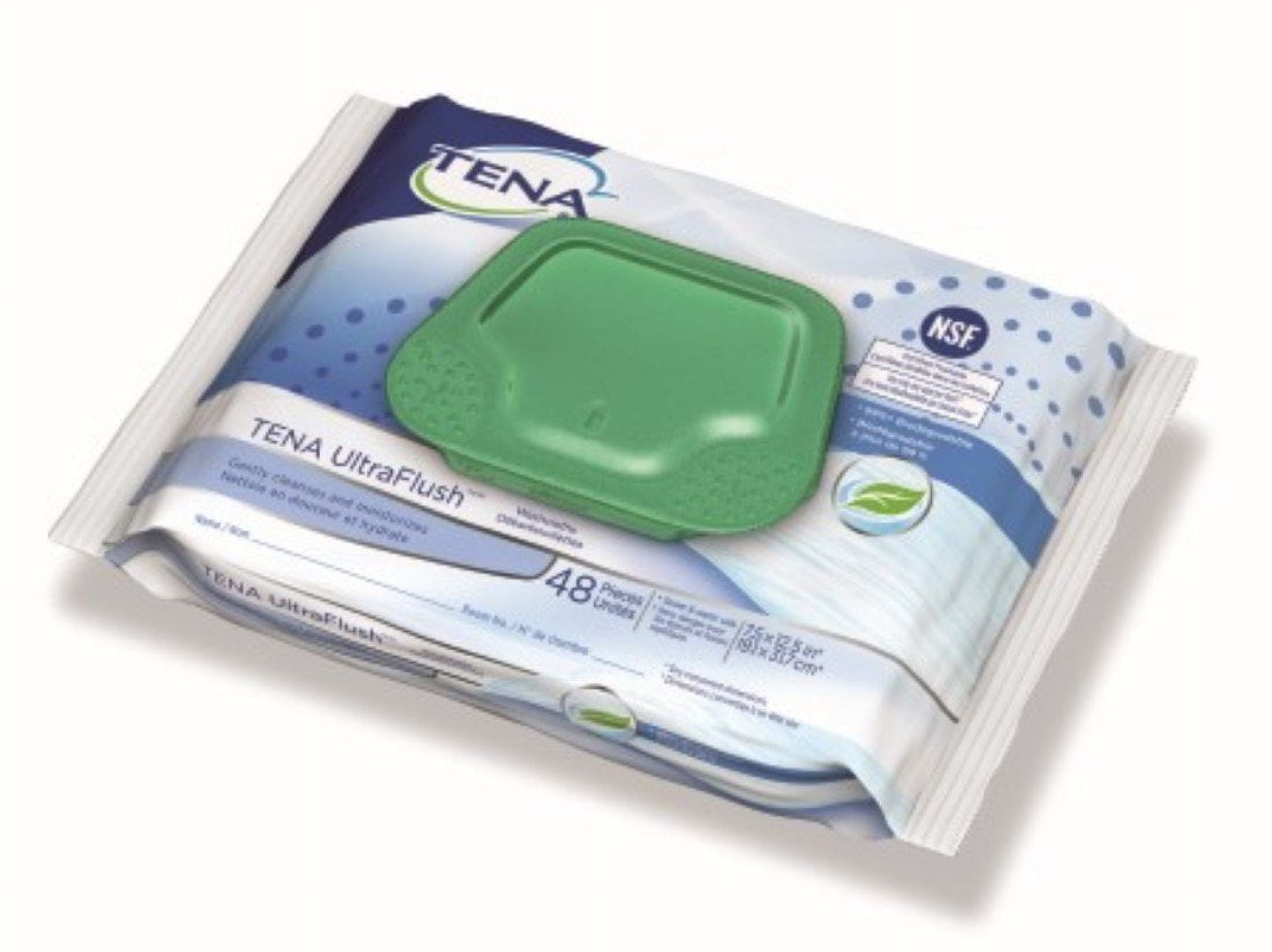 Personal Wipe TENA UltraFlush Soft Pack Aloe/Vitamin E/Chamomile Scented 3 Packs of 48
