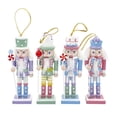 thumbnail image 4 of 4x adorno de Cascanueces de Navidad adorno para de Navidad soldado de Cascanueces de madera de dibujos animados para decoración de Festival de, 4 of 9
