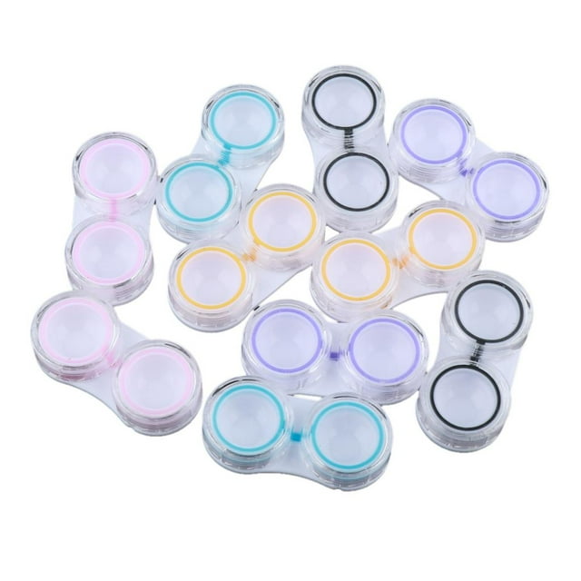 10 Piezas de Lentes de Portátiles, Estuche para , Soportes para Contenedores, Caja de Almacenamiento Yuyangstore Estuche para lentes de contacto