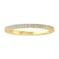 ARAIYA FINE JEWELRY 10K Yellow Gold Diamond Wedding Band Ring (3/8 cttw, I-J Color, I2-I3 Clarity) Size 6.5