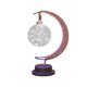 thumbnail image 3 of La lámpara lunar - lámpara LED para niños, luz nocturna colgante, decoraciones para el hogar conmemorativo, luces decorativas LED en forma de estrella y luna (redonda de plástico [batería]) azul, 3 of 5