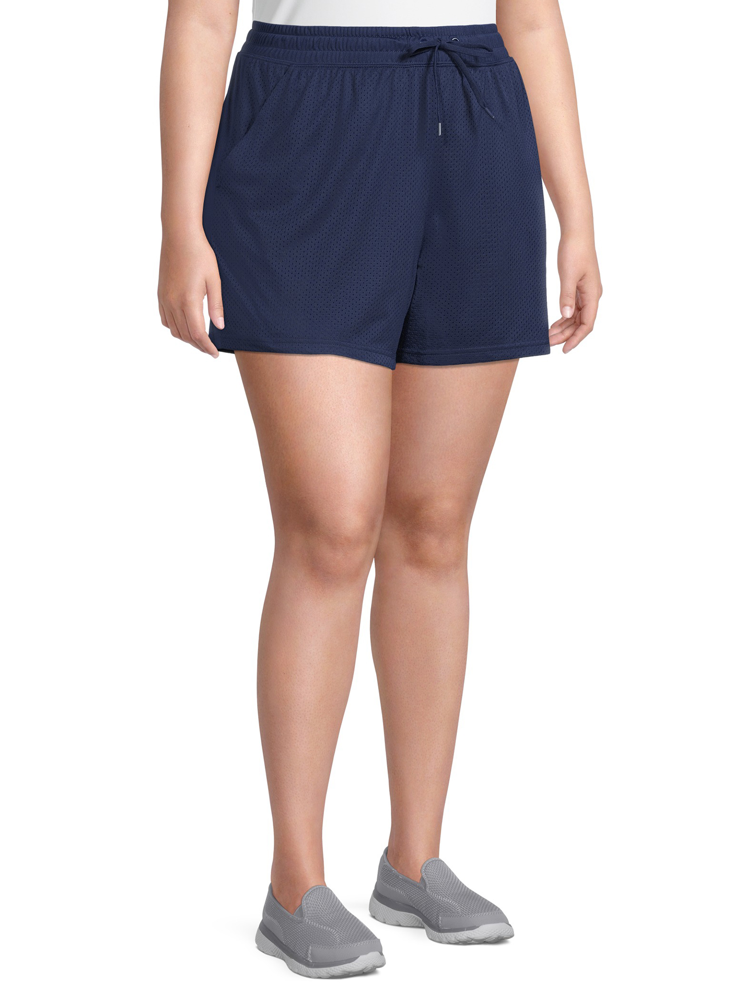Athletic Works Plus Size Mesh Shorts, 2Pack