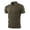 A-Green362, variant on Bibifish Mens Polo Shirts Camo Print Sleeve Panels Zip Neck Lapel Collar Shirts Short Sleeve Outdoor Daily Tops