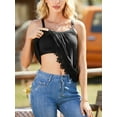 thumbnail image 6 of Sociala Casual Summer Lace Camisole Tops for Women Built in Bra Sleeveless Tops S-3XL, 6 of 7