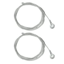 Unique Bargains 2 Pcs Car Rear Ramp Door Cable Replacement for Enclosed Trailer, Silver Tone