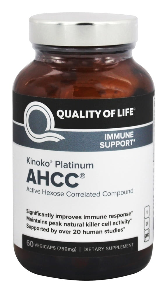 Quality Of Life Labs Kinoko Platinum AHCC Immune Support 60