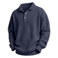 thumbnail image 5 of PureCasa Children's Sweatshirts 3-14 Years Waffle Knit Long Sleeve Sweatshirts Sports Button Collared Casual Pullover Outdoor Winter Tops, 5 of 10