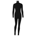 thumbnail image 5 of Lindreshi Long Sleeve Bodysuit for Women Women's New Solid Color Tight One Shoulder Sling Sports Fitness Jumpsuit One-Piece Tights, 5 of 5