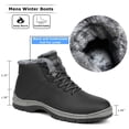 thumbnail image 2 of Botas de nieve CARENURSE resistentes al agua para hombre con forro de piel para invierno, 2 of 6