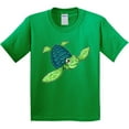 thumbnail image 3 of Inktastic Sea Turtle with Swirls Youth T-Shirt, 3 of 5