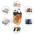 thumbnail image 5 of Bingfone Not All Those Who Wander Are Lost Laundry Hamper,Large Canvas Fabric Lightweight Storage Basket Toy Organizer Dirty Clothes Collapsible, 5 of 6